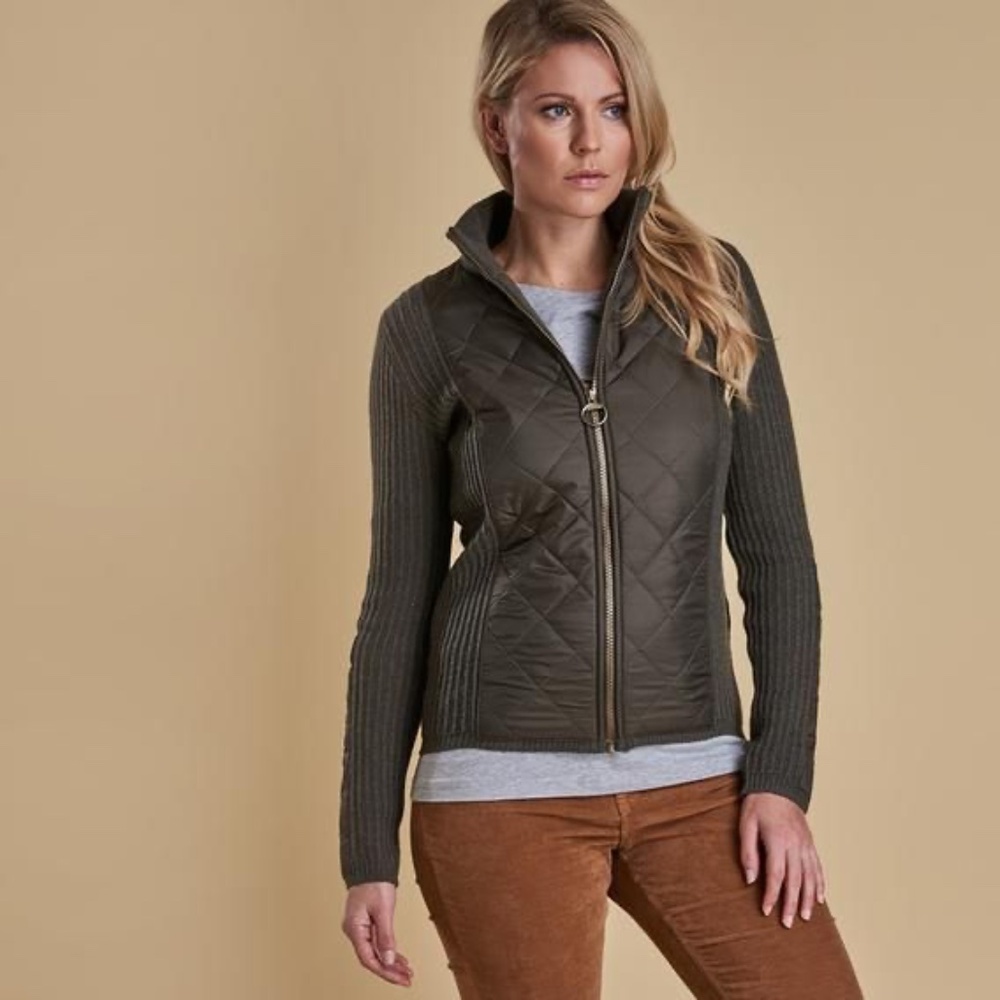 Barbour Sporting Zip Jacket in Olive Size Large (US 16)